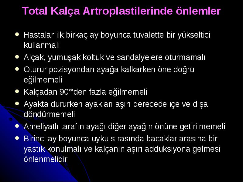 Artroplasti rehabiLİtasyonu artroplasti