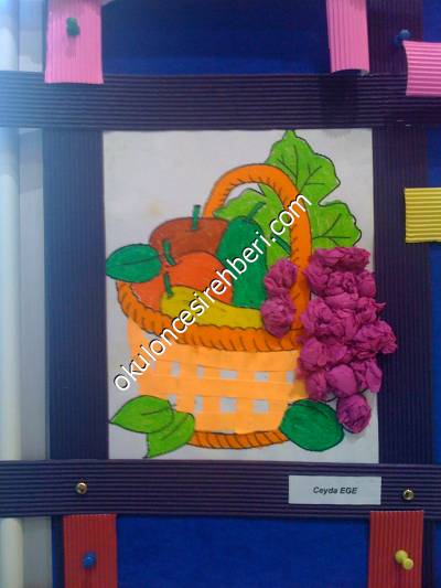 sanat etkinliği : meyve sepeti - resim-1